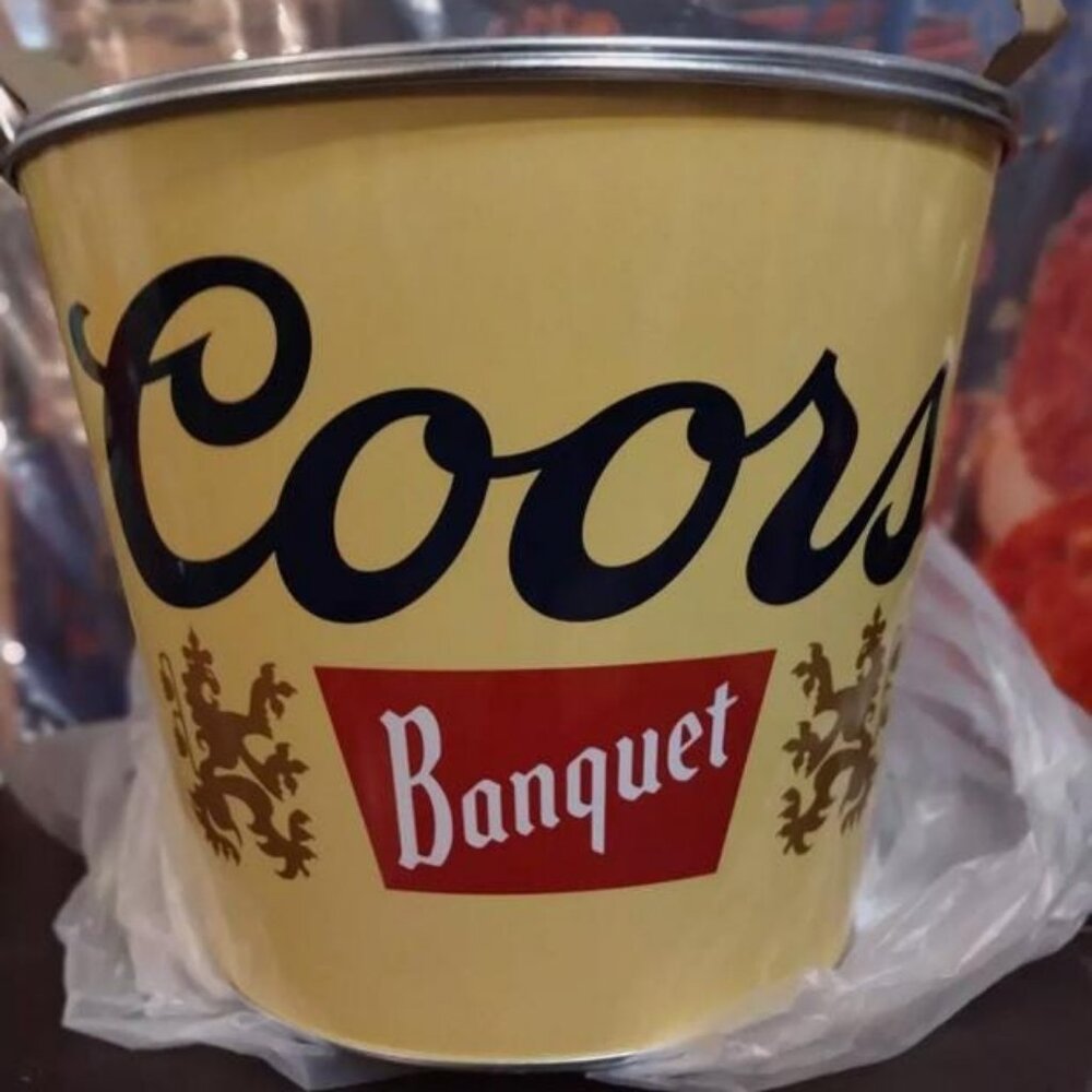 Coors Banquet Beer Ice Buckets Original Coors Light Golden Color‎ New
